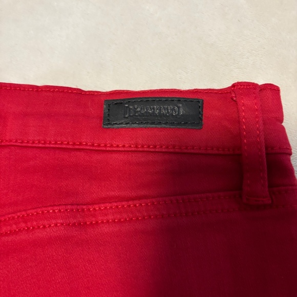 NWT BlankNYC high-rise skinny jeans, red, size 31 - Picture 3 of 6